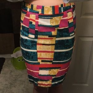 Dolce Vita size 4 multicolor block skirt